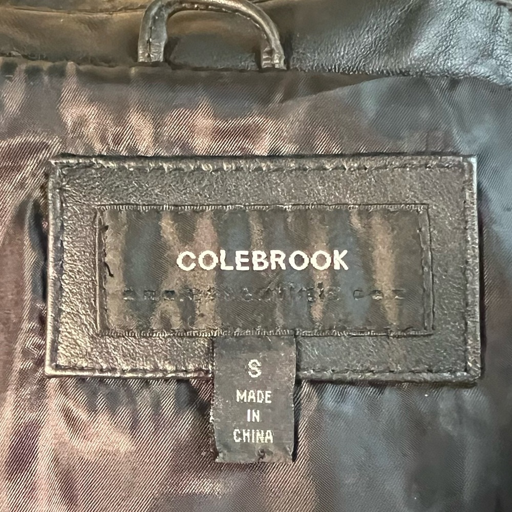 Colebrook Essentials Bikercore Genuine Leather Jacket - Small, Black - Picture 5 of 9